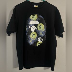 BAPE Storm Big Ape Head Tee 'Black'